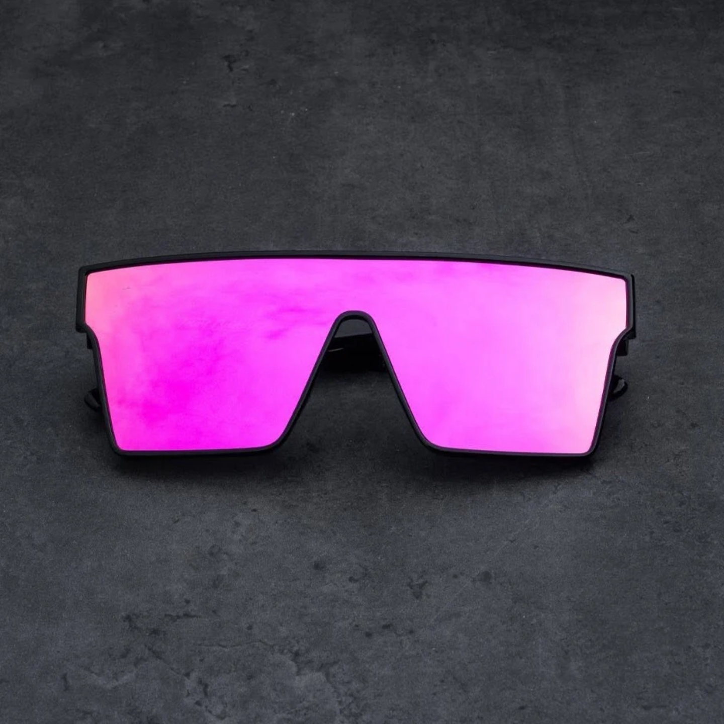 Sunglasses | Polarized Lens | UV 400 Protection | Pink Lens | Black Frame | Mirror Lens