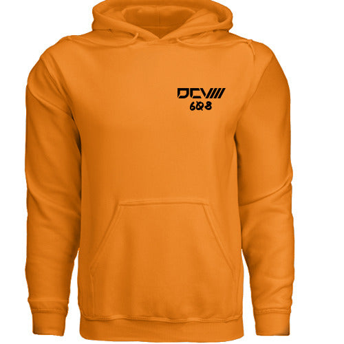 Performance Hoodie | Midweight Pullover | Orange | Fleece-Lined Interior | Athletic Fit | Street-Ready Layer