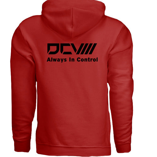 Performance Hoodie | Midweight Pullover | Red | Fleece-Lined Interior | Athletic Fit | Street-Ready Layer
