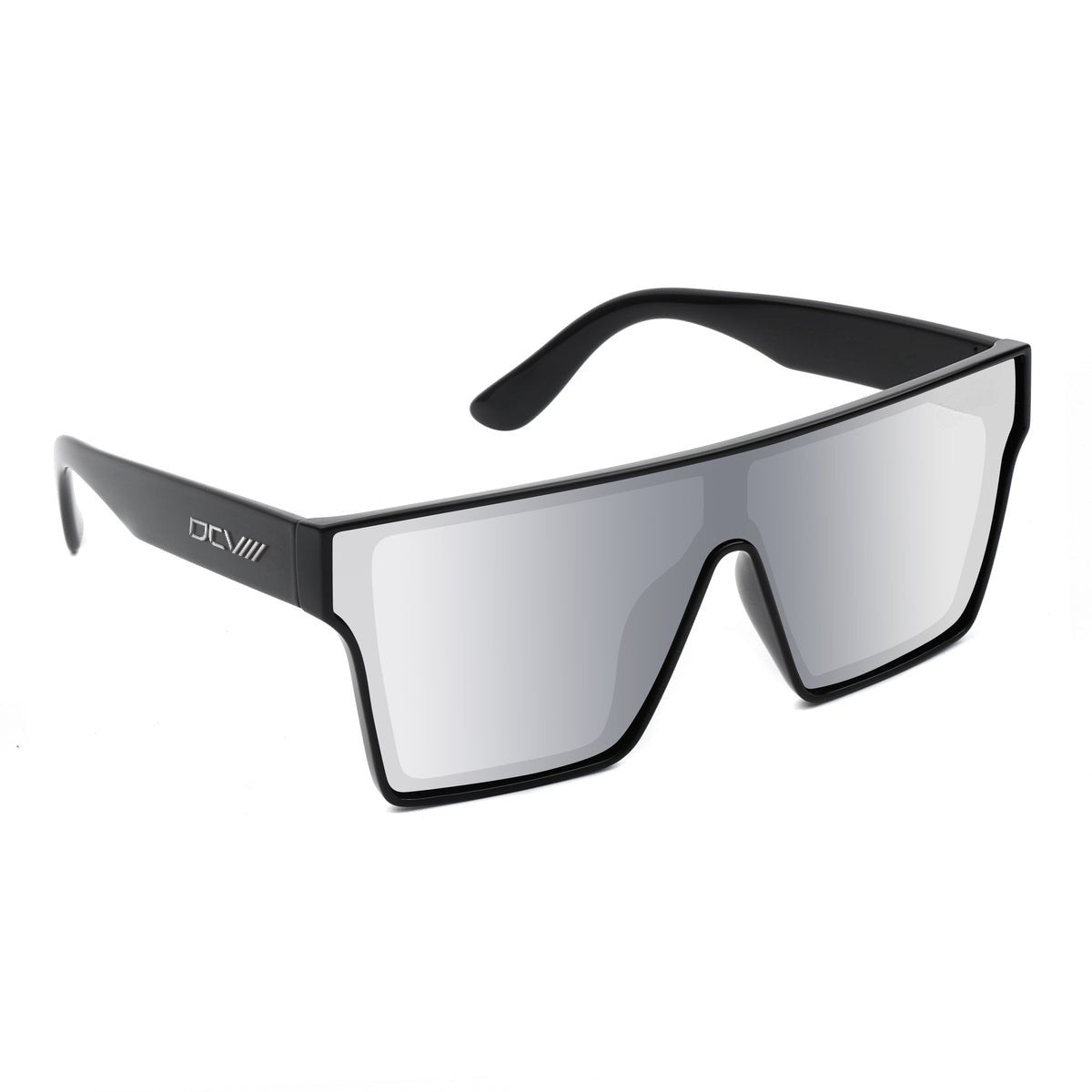 Sunglasses | Polarized Lens | UV 400 Protection | Chrome Lens | Black Frame | Mirror Lens | Shades