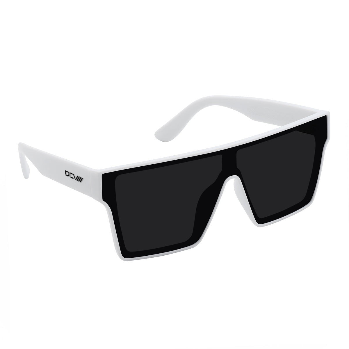 Sunglasses | UV 400 Protection | Black Tinted Lens | White Frame | Shades