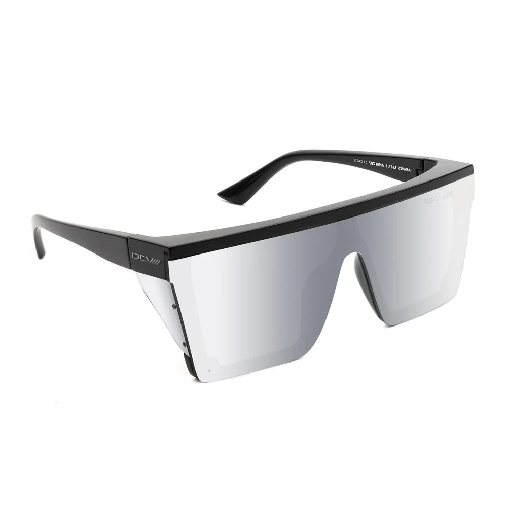 Wrap Around Glasses | ANSI/CSA Certified | Protective Eyewear | Chrome | Black | Eye Protection