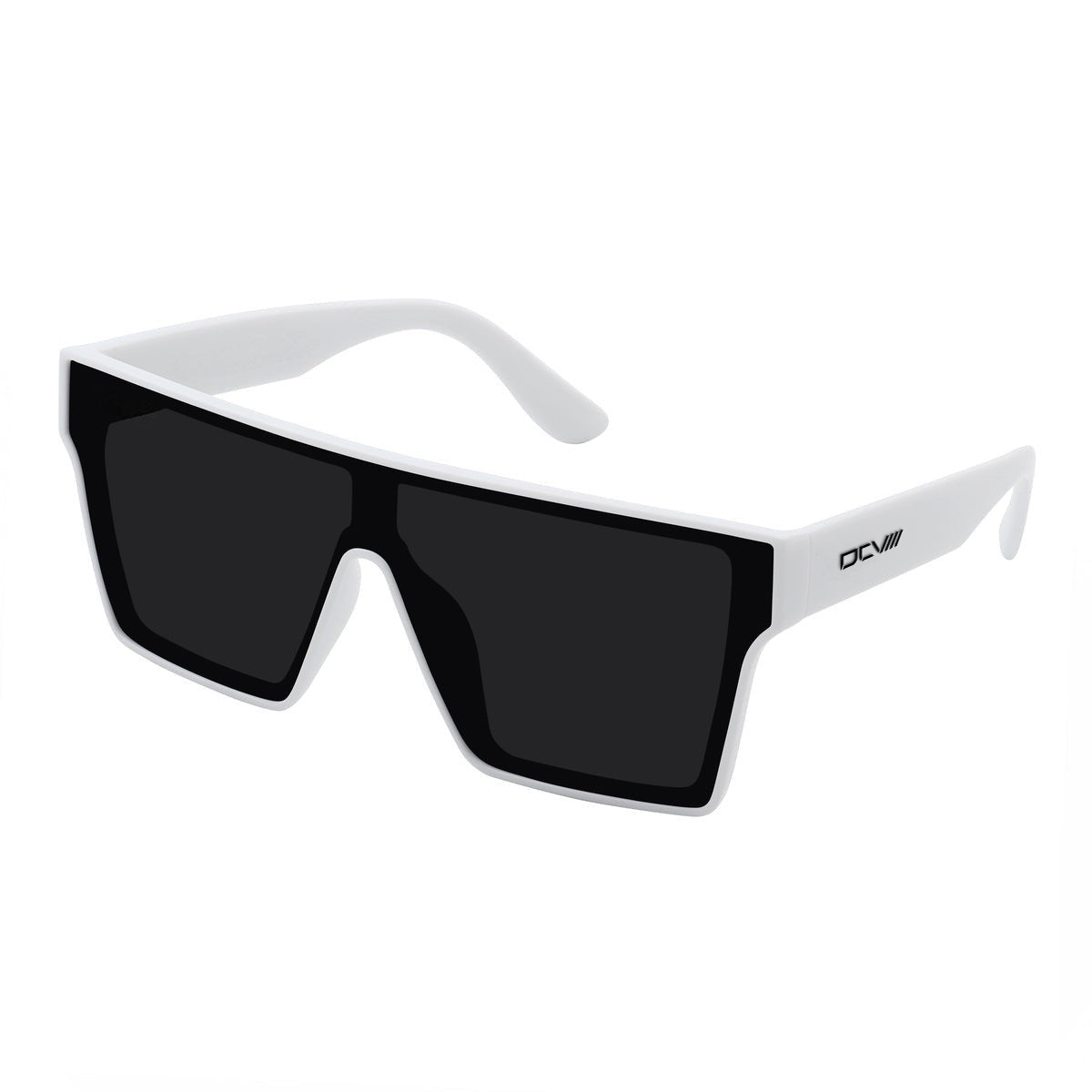 Sunglasses | UV 400 Protection | Black Tinted Lens | White Frame | Shades