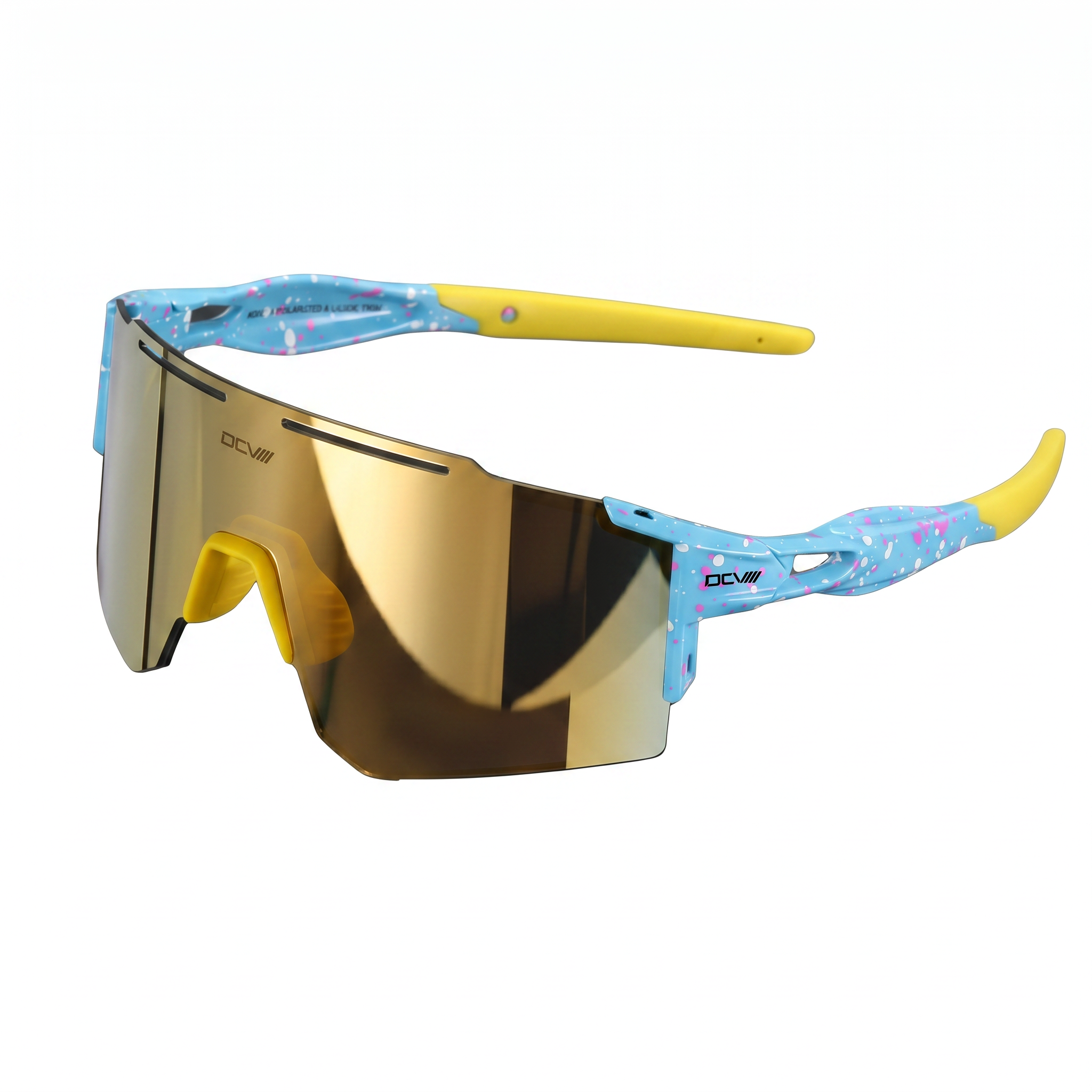 Blue Yellow Sunglasses | Polarized | Yellow Lens Blue Frame | Sport.
