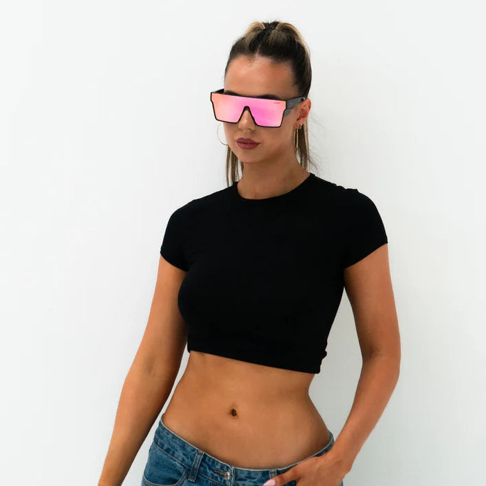 Wrap Around Glasses | ANSI/CSA Certified | Protective Eyewear | Pink | Black | Eye Protection