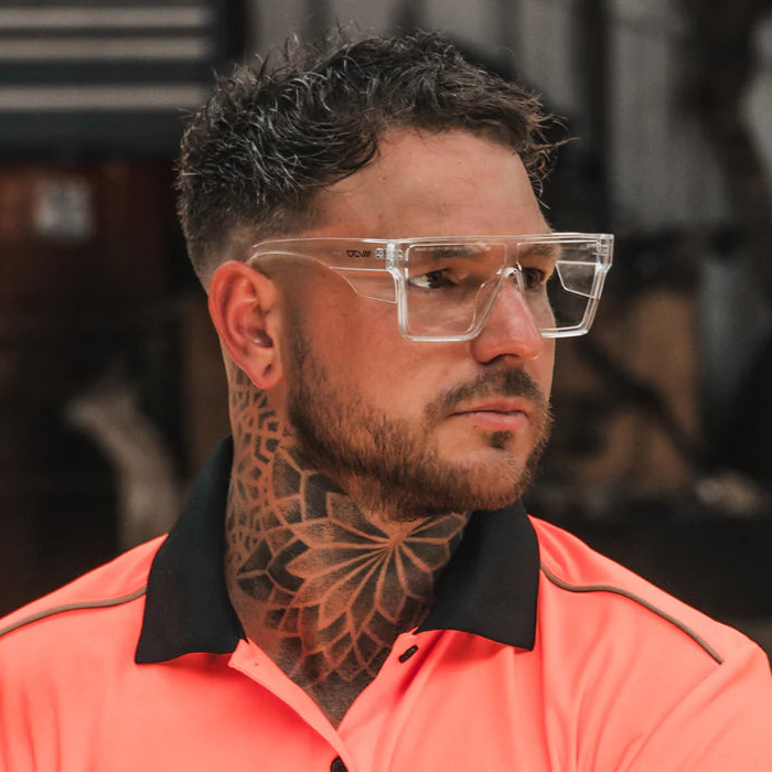 Wrap Around Glasses | ANSI/CSA Certified | Protective Eyewear | Clear | Eye Protection