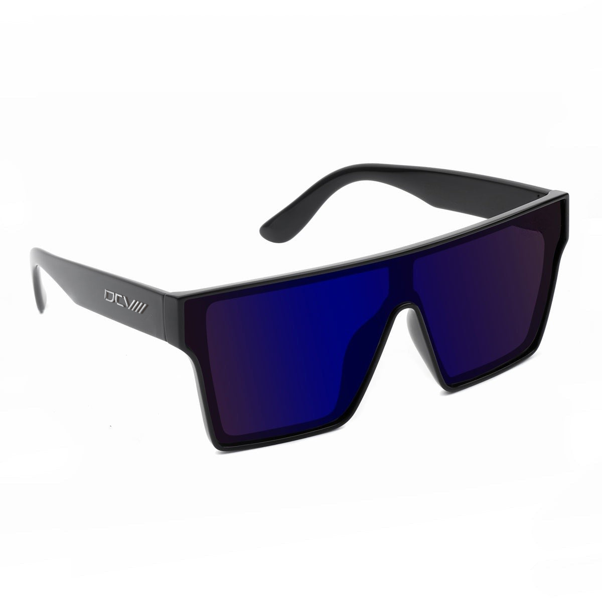 Sunglasses | Polarized Lens | UV 400 Protection | Dark Blue Lens | Black Frame | Shades