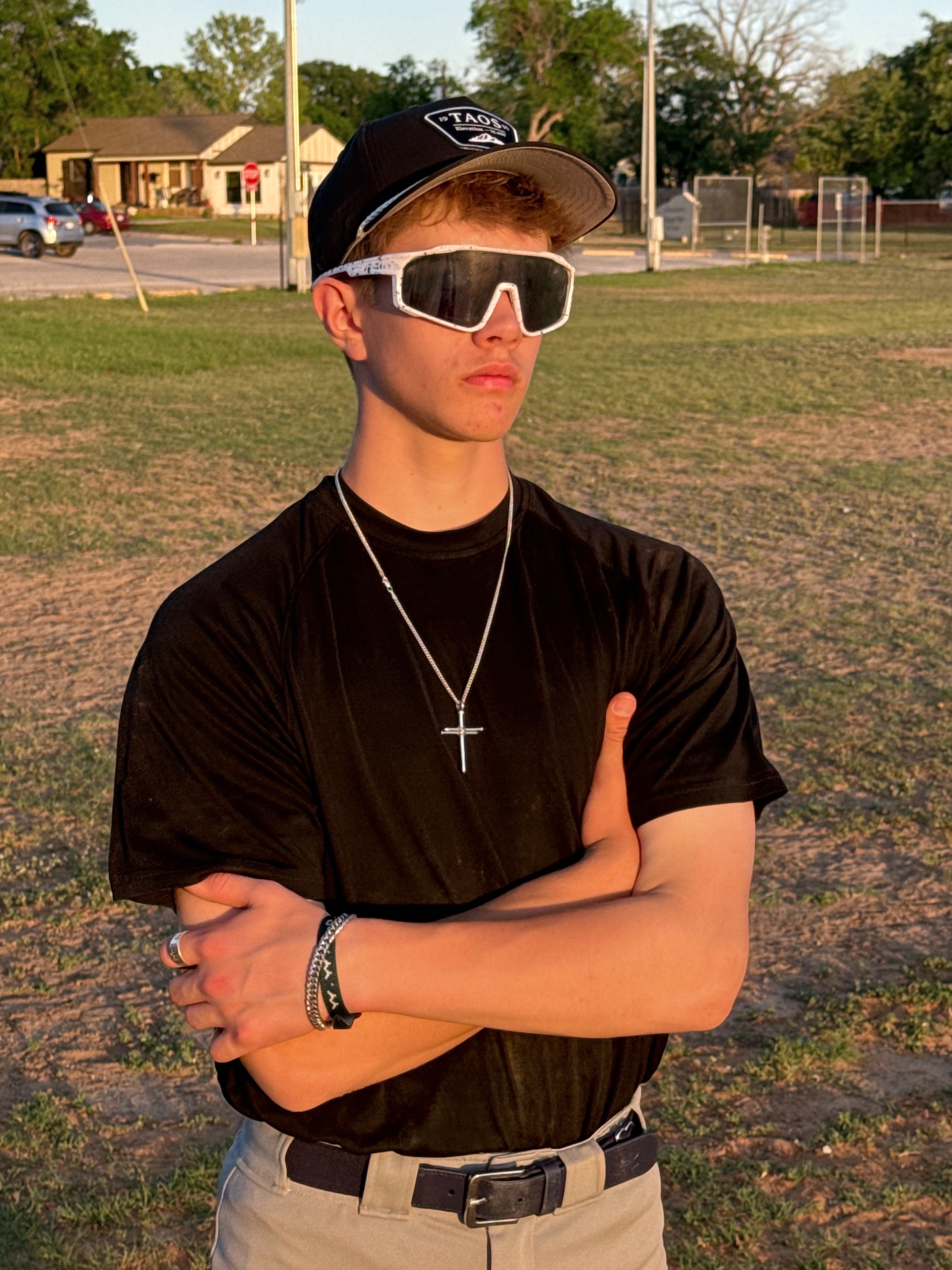 Sport Sunglasses | Polarized Shield Lens | Chrome | White | Wraparound Fit | UV 400 Protection | Built for Speed