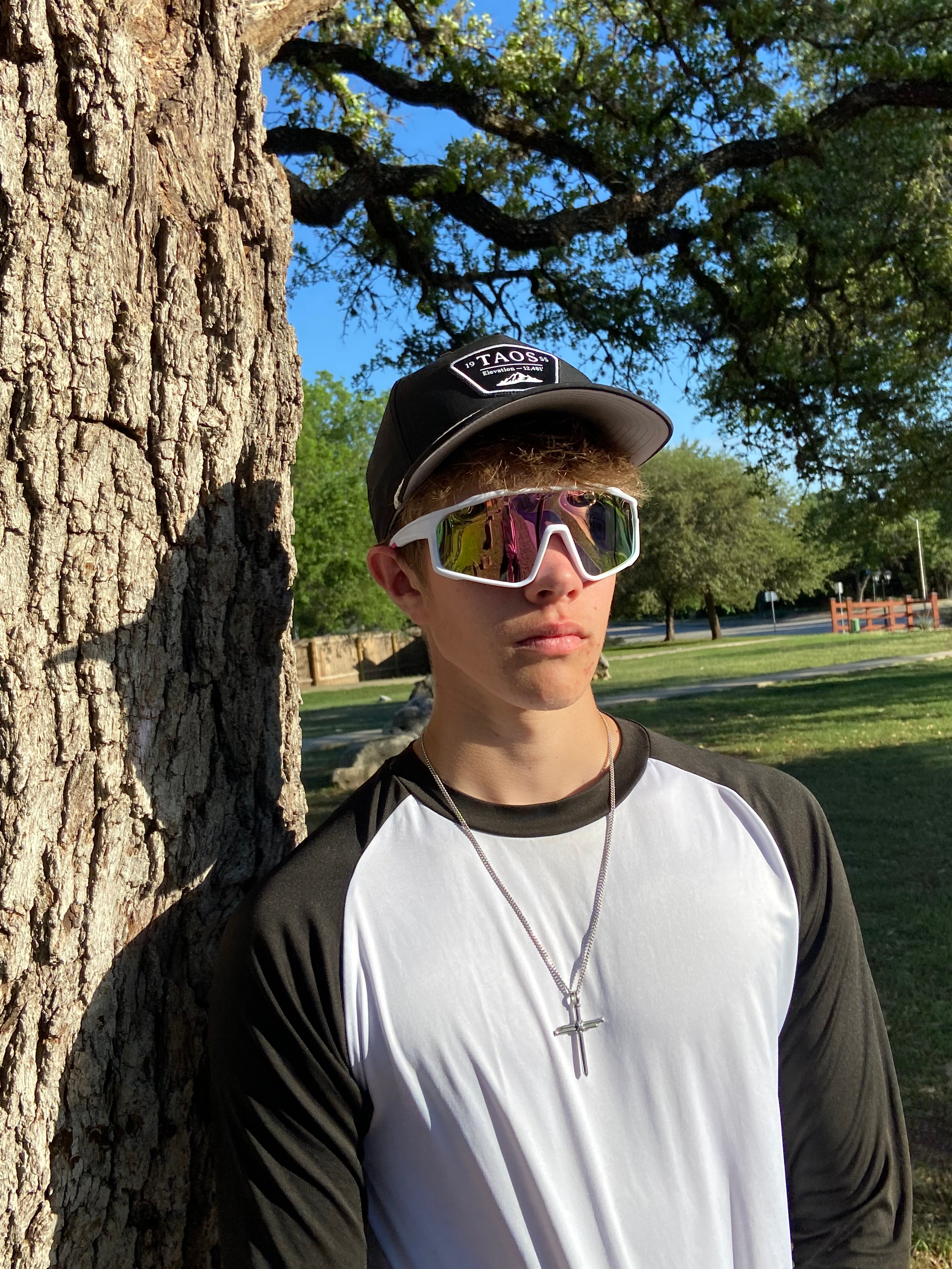 Sport Sunglasses | Polarized Shield Lens | Pink | White | Wraparound Fit | UV 400 Protection | Built for Speed