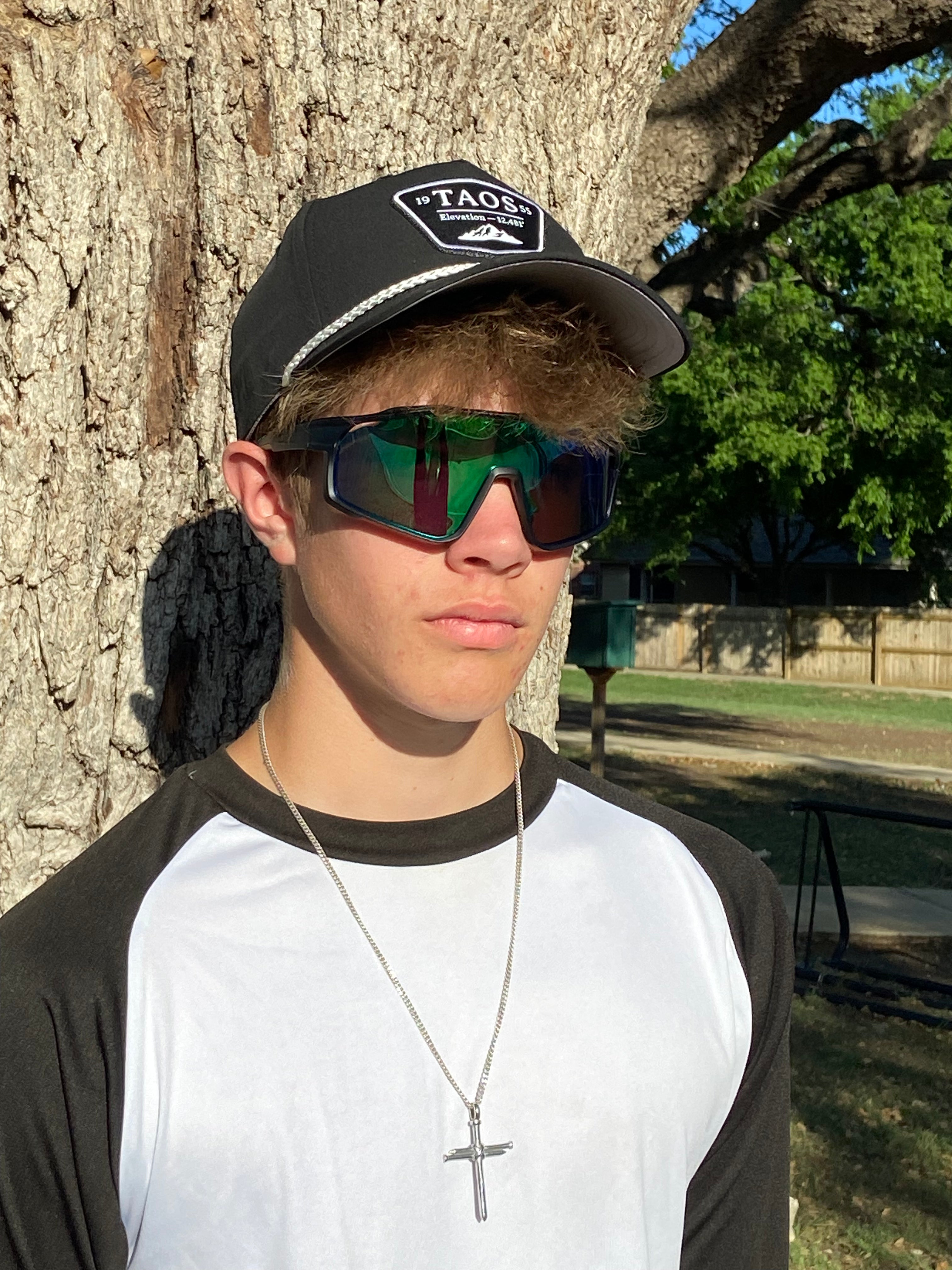 Sport Sunglasses | Polarized Shield Lens | Green | Black | Wraparound Fit | UV 400 Protection | Built for Speed