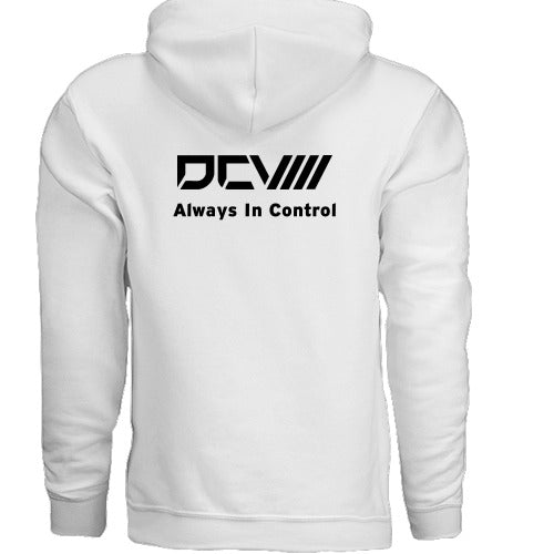 Performance Hoodie | Midweight Pullover | White | Fleece-Lined Interior | Athletic Fit | Street-Ready Layer