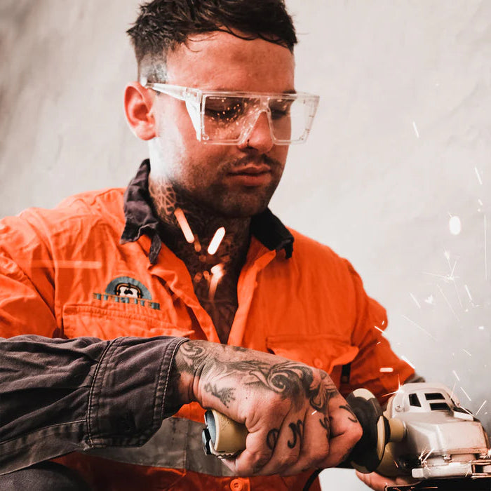 Wrap Around Glasses | ANSI/CSA Certified | Protective Eyewear | Clear | Eye Protection