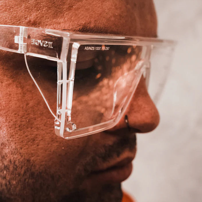 Wrap Around Glasses | ANSI/CSA Certified | Protective Eyewear | Clear | Eye Protection