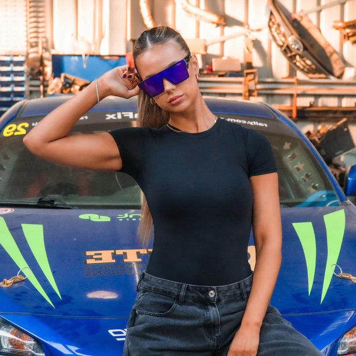 Wrap Around Glasses | ANSI/CSA Certified | Protective Eyewear | Purple | Black | Eye Protection