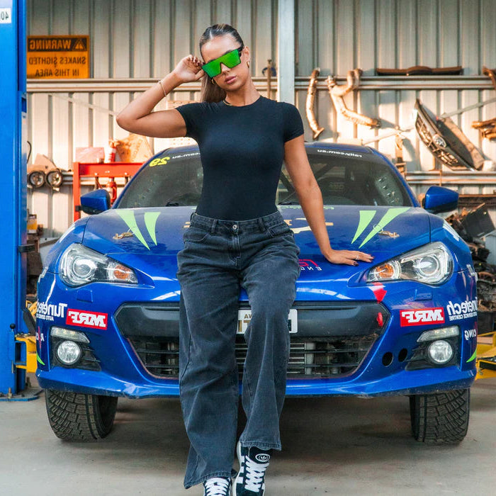 Wrap Around Glasses | ANSI/CSA Certified | Protective Eyewear | Green | Black | Eye Protection